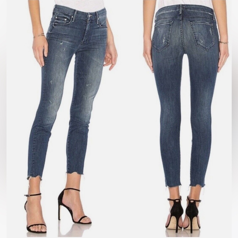 • MOTHER • Women’s Jeans High Waisted Looker Ankle Chew Breaking The Law 25
